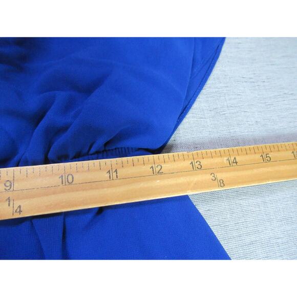 Blue Rose Dress Womens Size Small Blue Aztec Southwestern Sleeveless Blouson - Picture 9 of 13